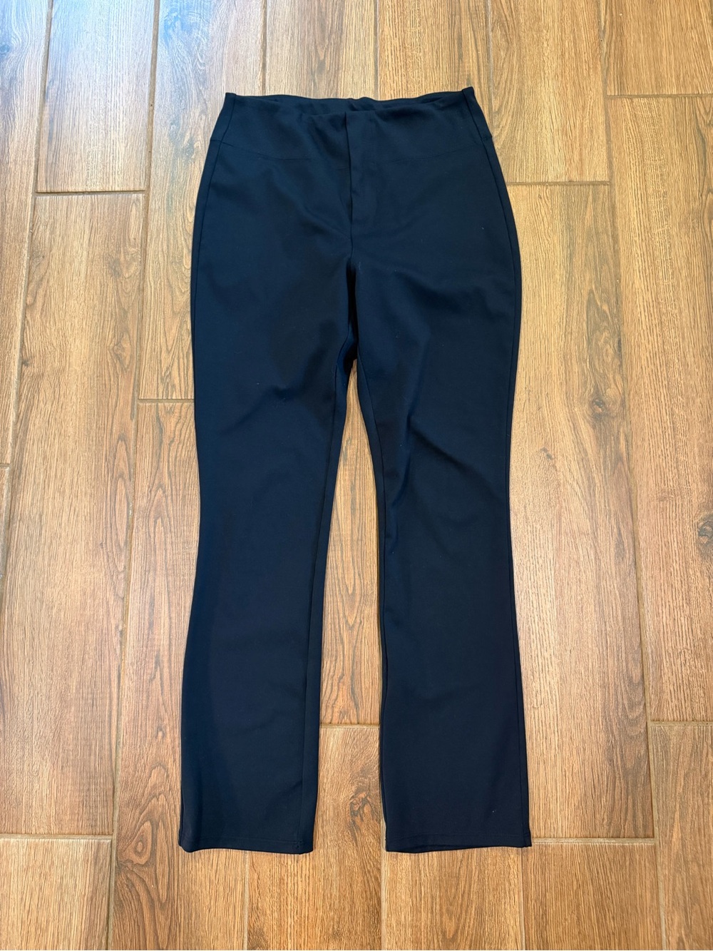 Halara Women’s Solid Black Dress Pants Flat Front Pockets Polyester Size M